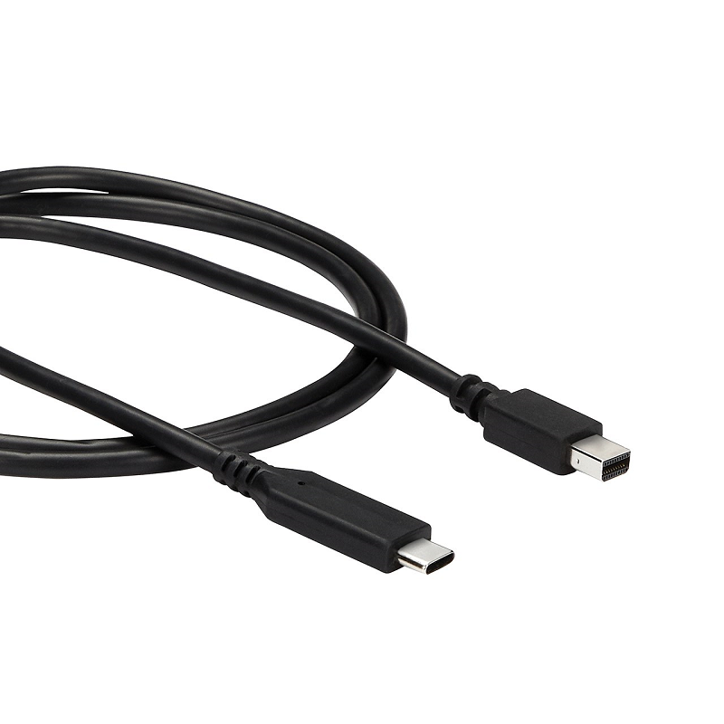 StarTech CDP2MDPMM1MB 1 m (3.3 ft.) USB-C to Mini DisplayPort Cable - 4K 60Hz - Black